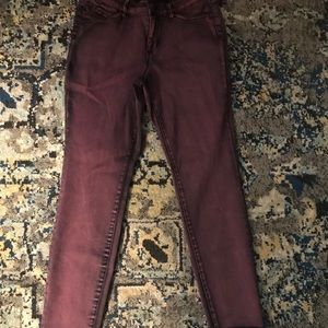Burgundy/Plum Skinny Jeans